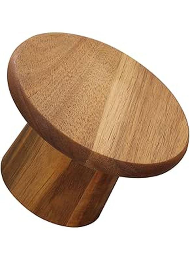 Wooden High Foot Cake Stand 12 Inch Japanese Style Dessert Display Tray For Home Afternoon Tea - Image 1