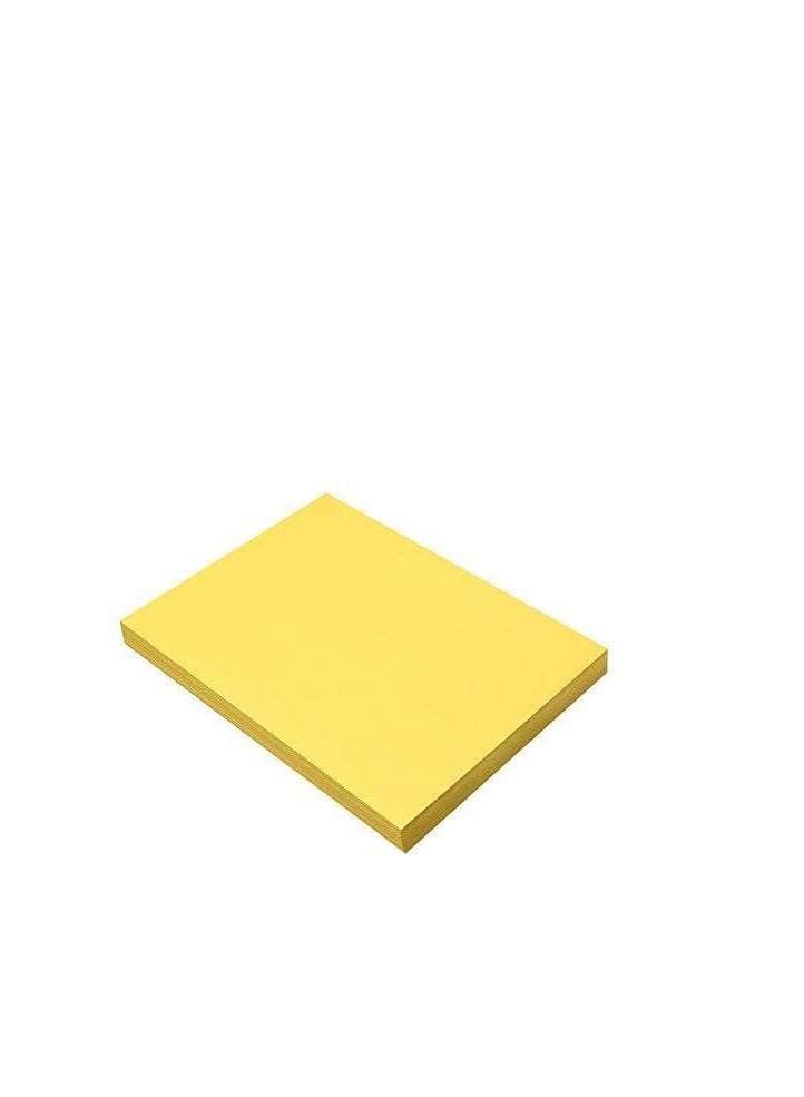100-Piece A4 Size Bristol Card Yellow 180gsm Thickness - Image 3