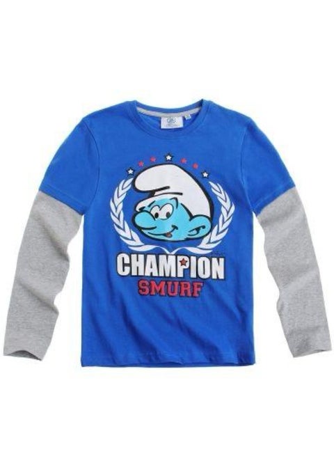 تي شيرت بأكمام طويلة للأولاد من مسلسل السنافر من Kids TV