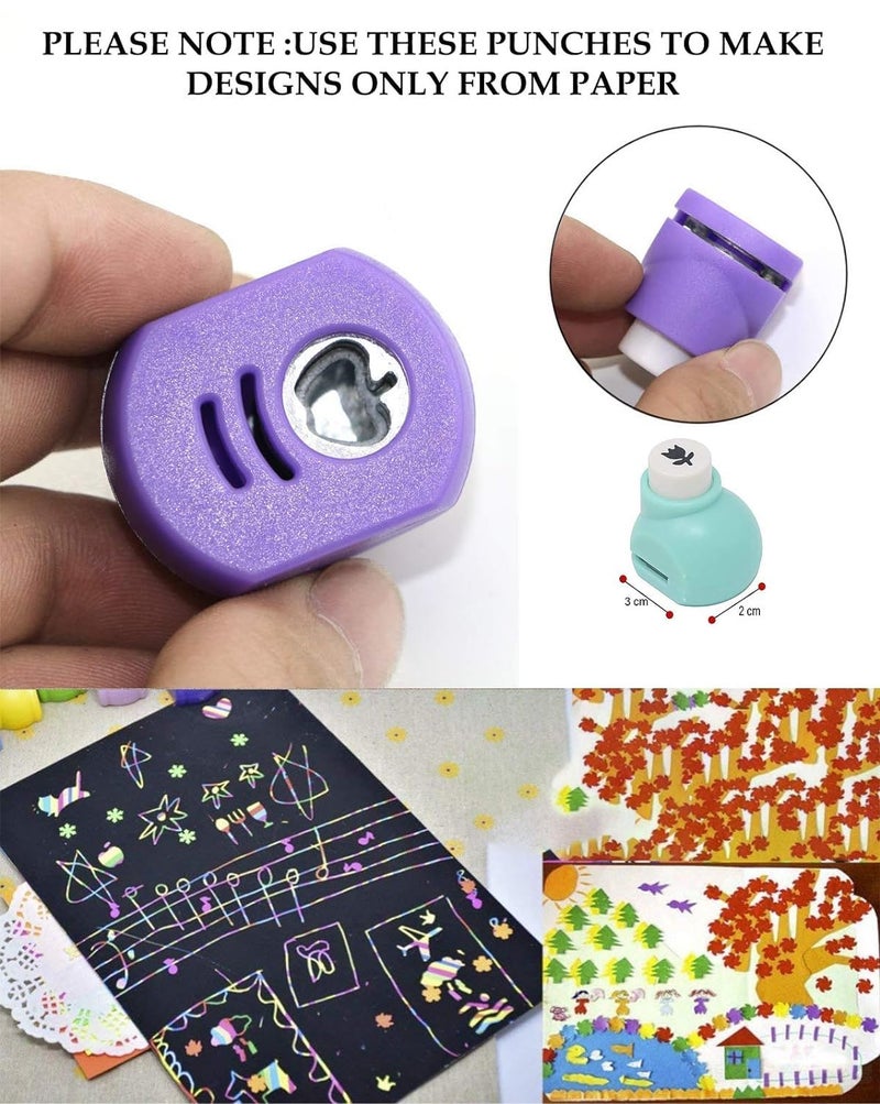 Maple DIY Art and Craft Punches for Creative School Projects/Gifting/Scrapbooking/Nail Art Craft for Kids aned Adults (12) - Image 3