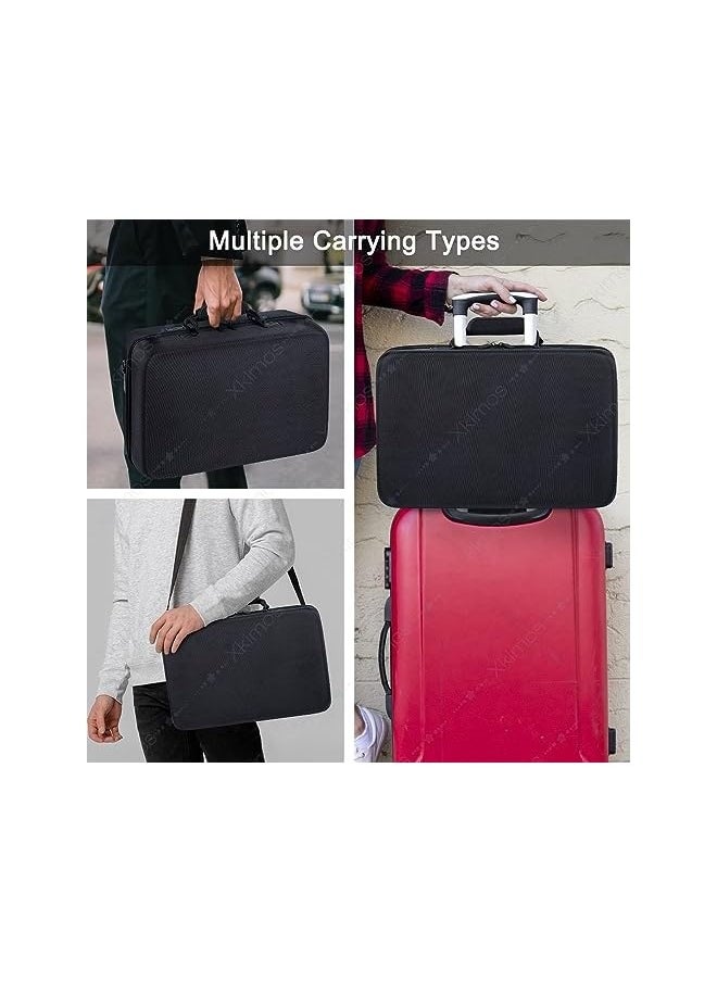 Topleo PS5 Gaming Storage Bag For Portable Cross-Body Or For Hanging On A Suitcase Rugged, ,Waterproof, Large Capacity, Soft Compartment Suitable For PS5 Game Console To Carry On A Trip (Black)  - Image 5