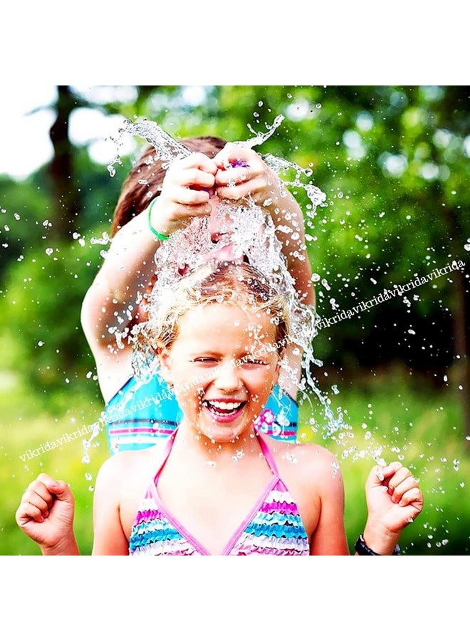 VikriDA Rubber Holi Magic Bunch Water Balloon Kit Fill & Tie In 60 Second Magic Bunch Of Water Balloons For Kids Hassle Free Celebration Water Sports Fun (6 Bunches-222 Pieces Magic Balloons), Multi - Image 4