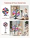 VEVOR 24 in Spinning Prize Wheel 14 Slots Spinning Wheel with Stand Adjustable Height Win Fortune Roulette with a Dry Erase and 2 Markers 6 Colors Easy Assembly for Party Pub Trade Show Carnival - Image 4