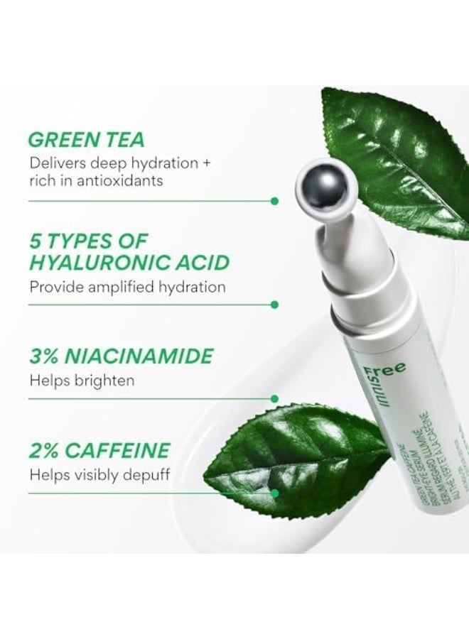 Innisfree Green Tea Caffeine Depuffing Eye Serum with Niacinamide, Cooling Korean Eye Roll-On for Hydration and Brightening |10ml 10mlml - Image 5
