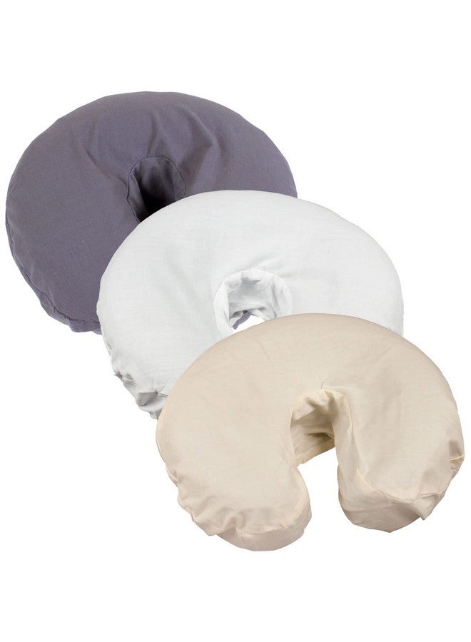 بودي لينين أغطية تدليك الوجه المصنوعة من القطن البوليستر من سيمبليستي (أبيض، عبوة من 10 قطع) - قماش نظيف وواضح للاستخدام المتكرر والغسيل، ثابت اللون وخالٍ من اللاتكس، يناسب جميع طاولات التدليك القياسية - Image 2