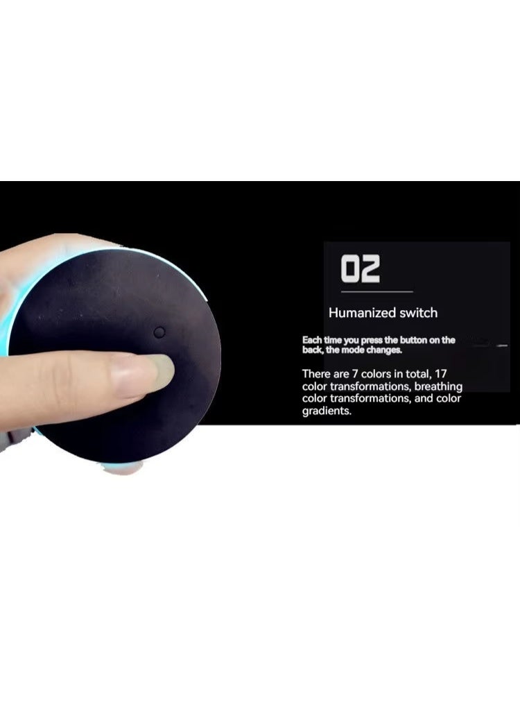 Vierex LED Car Cup Holder Lights For Mazda 7 Colors Changing USB Charging Cup Pad, LED Interior Atmosphere Lamp, Luminous Mat Coasters for Mazda Car Decoration - Image 4