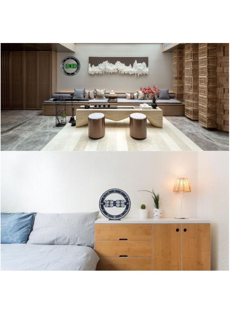 MYK Living Room 3D Wall Clock Big Screen LED Electronic Clock - Image 3