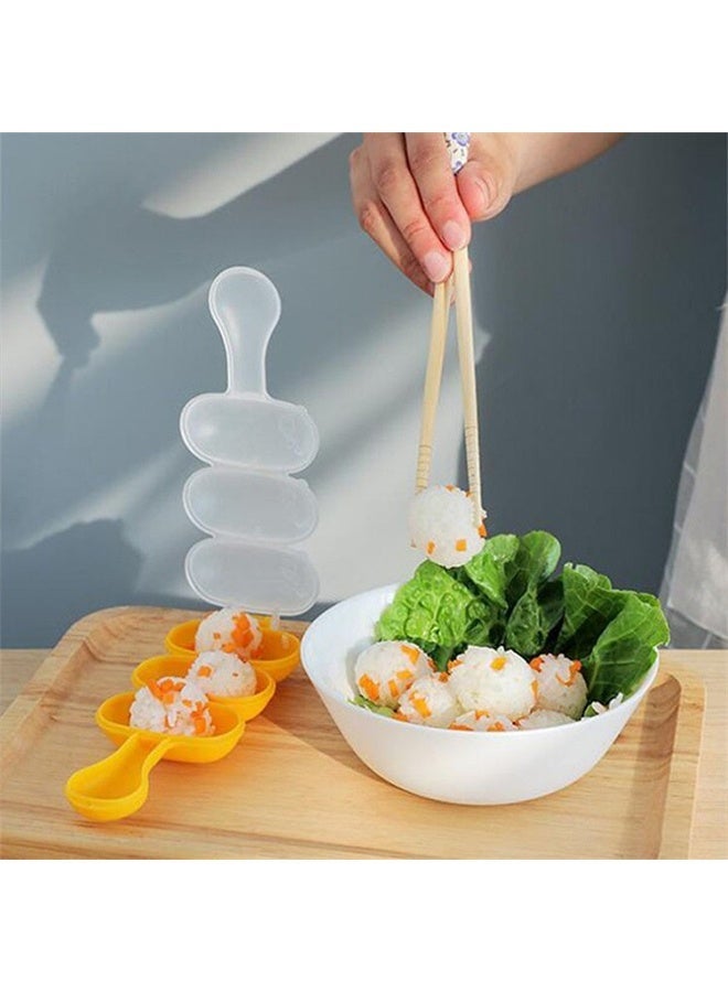 KANGLI 7 Pack Onigiri Mold, 7 Pack Rice Mold Musubi Maker Kit, Musubi Maker Press, Classic Triangle Rice Ball Mold Maker Sushi Mold for Kid Lunch Bento, Home DIY - Image 4