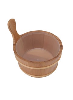 Aqua Wooden Sauna Bucket, Steaming Accessories 4L  - Image 1