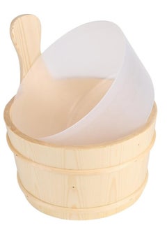 Aqua Wooden Sauna Bucket, Steaming Accessories 4L  - Image 3