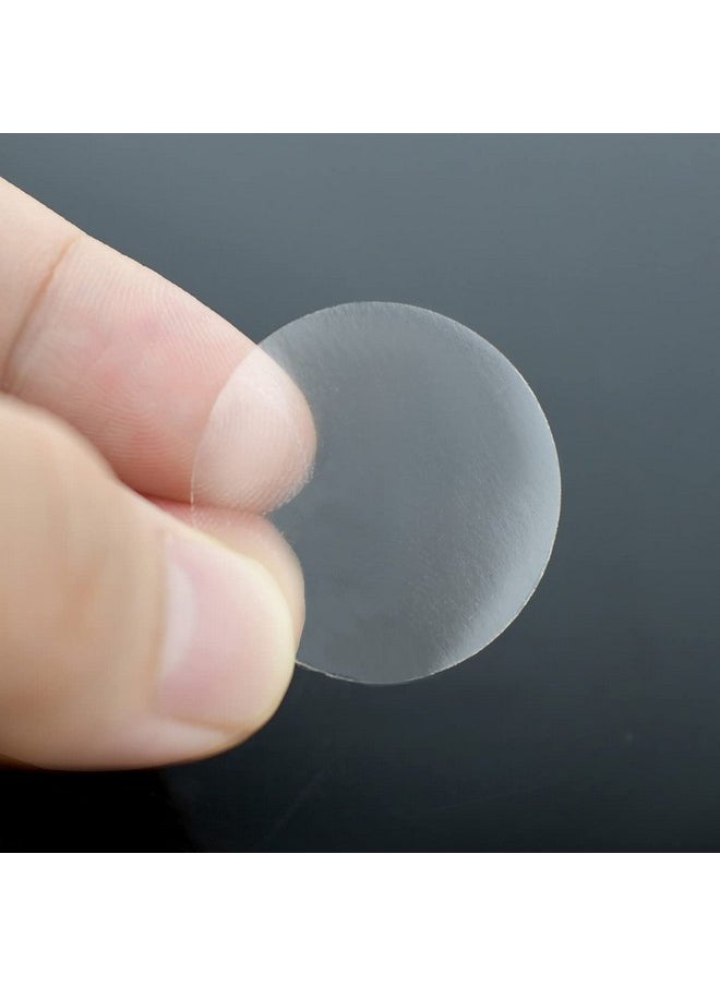 yuntop - 1000 Pcs Per Roll Clear Package Seals Stickers Envelope Seals For Mailing Round Circle Wafer Seal Labels Transparent Envelope Tab Sealer And Retail Package Self Adhesive Seal Label Sticker (1 Inch) - Image 1