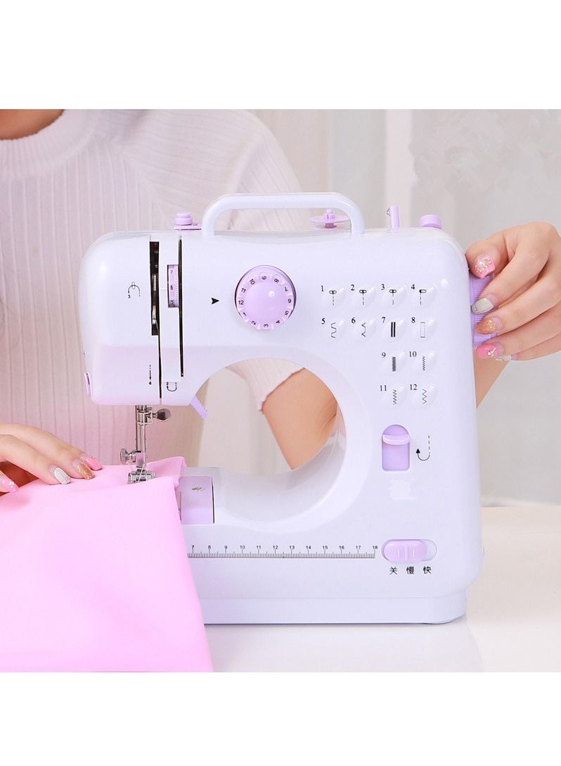 DubaiGallery Mini Portable Sewing Machine Electric Household Crafting Mending Sewing Machines 12 Stitches 2 Speed - Image 3