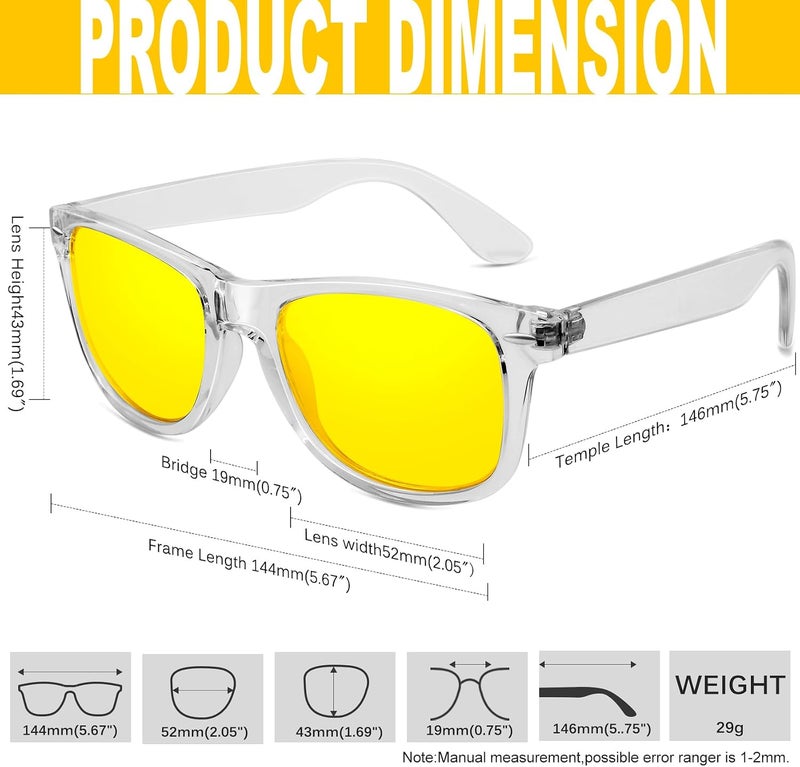 KANASTAL Polarized Sunglasses Men, Fashion Square Sun Glasses Women, Classic Shades for Womens, Driving Fishing Outdoor 100% UV400 Protection - Image 4