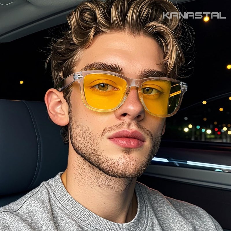 KANASTAL Polarized Sunglasses Men, Fashion Square Sun Glasses Women, Classic Shades for Womens, Driving Fishing Outdoor 100% UV400 Protection - Image 2