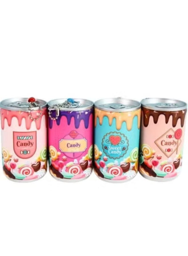 30-Pieces Mini Wet Wipes Tissue in Cartoon Printed Tin Can for Cleaning Face Body for Kids Girls Men Women, Candy Can Shaped, Wet Wipes Napkin, Portable Tin Wet Wipes (1 Can, Multicolor) - Image 3