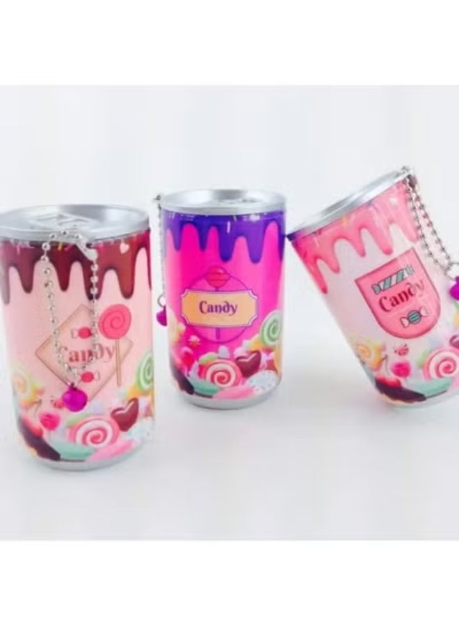 30-Pieces Mini Wet Wipes Tissue in Cartoon Printed Tin Can for Cleaning Face Body for Kids Girls Men Women, Candy Can Shaped, Wet Wipes Napkin, Portable Tin Wet Wipes (1 Can, Multicolor) - Image 2