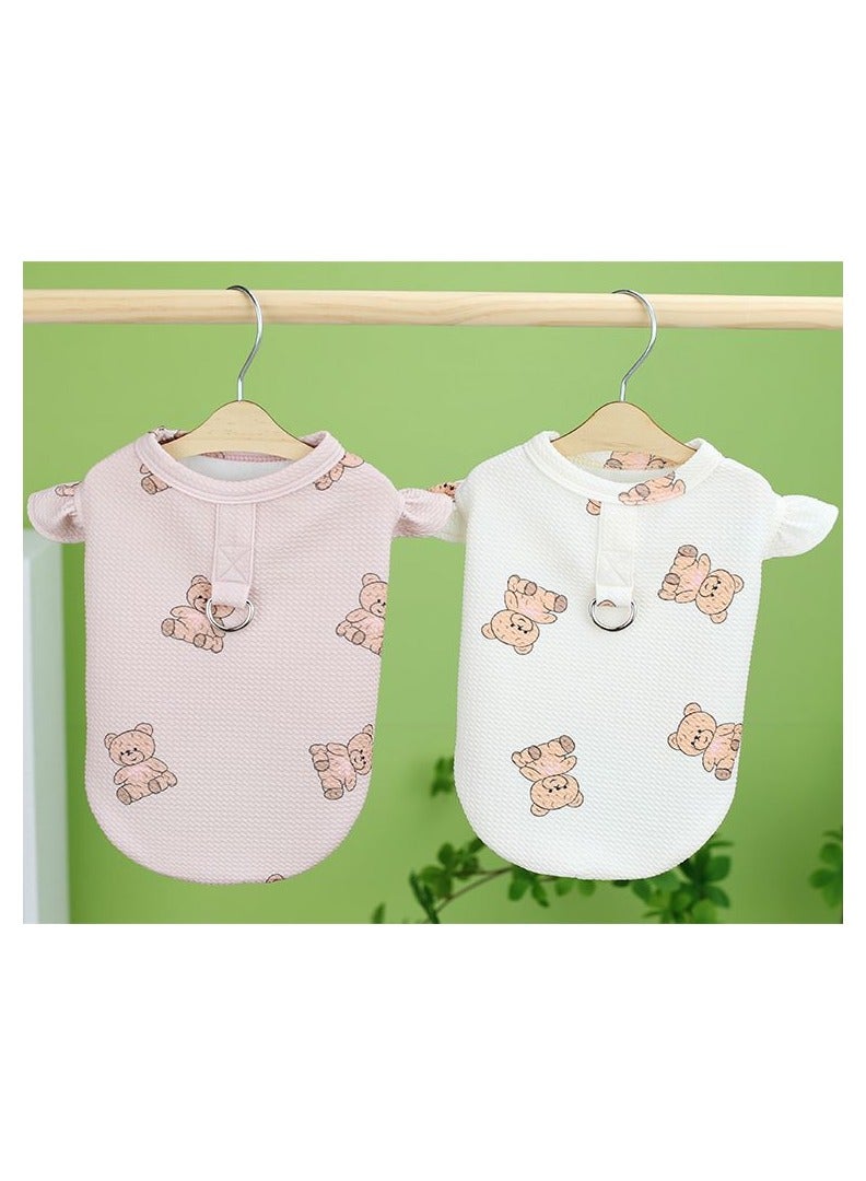 A.M Dog Clothes, Cat Clothes, Pet Supplies, Pet Clothes, Dog T-shirt, Spring and Summer, Thin, Comes with a Stylish Bear Design, Cute, Stylish, Big, Dog Clothes, Costume, Dog Wear, Dog Clothes - Image 4