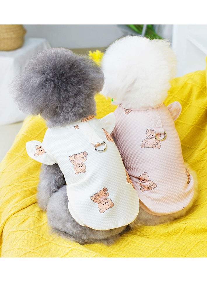 A.M Dog Clothes, Cat Clothes, Pet Supplies, Pet Clothes, Dog T-shirt, Spring and Summer, Thin, Comes with a Stylish Bear Design, Cute, Stylish, Big, Dog Clothes, Costume, Dog Wear, Dog Clothes - Image 3