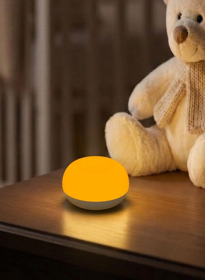 Bakzon Baby Night Light 1800K No Blue Light, Nursery Night Light for Night Feeding, Dimmable Touch & Flip Control, USB-C Rechargeable Silicone Lamp with Child Lock, Portable Bedside Light for Kids - Image 1