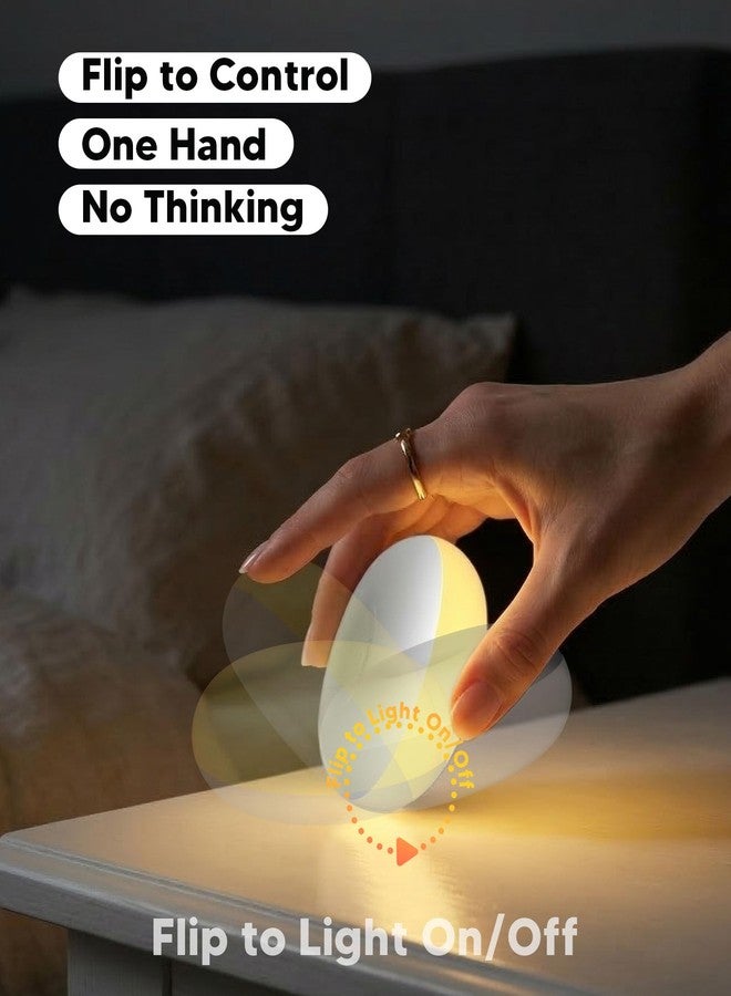 Bakzon Baby Night Light 1800K No Blue Light, Nursery Night Light for Night Feeding, Dimmable Touch & Flip Control, USB-C Rechargeable Silicone Lamp with Child Lock, Portable Bedside Light for Kids - Image 5