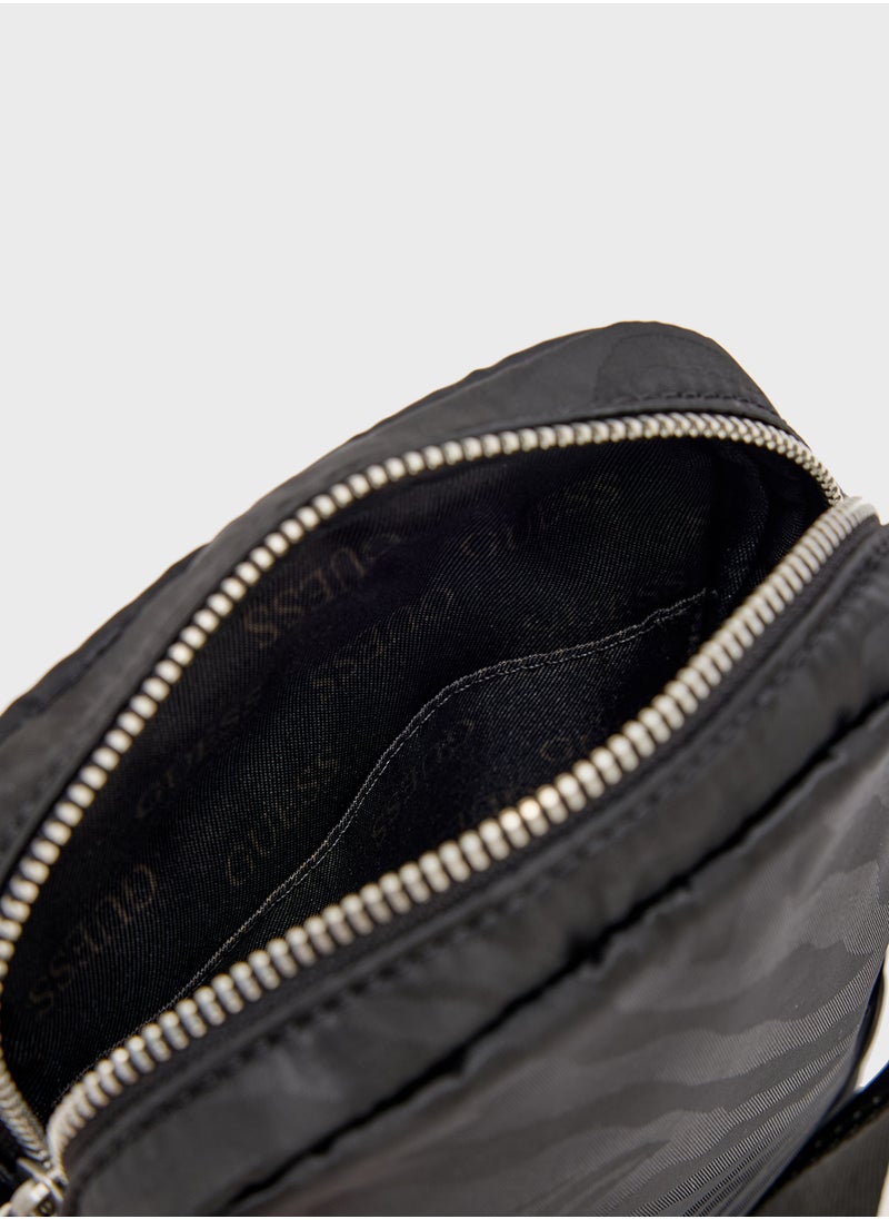 GUESS Zip Through Messenger Bag  - Image 5