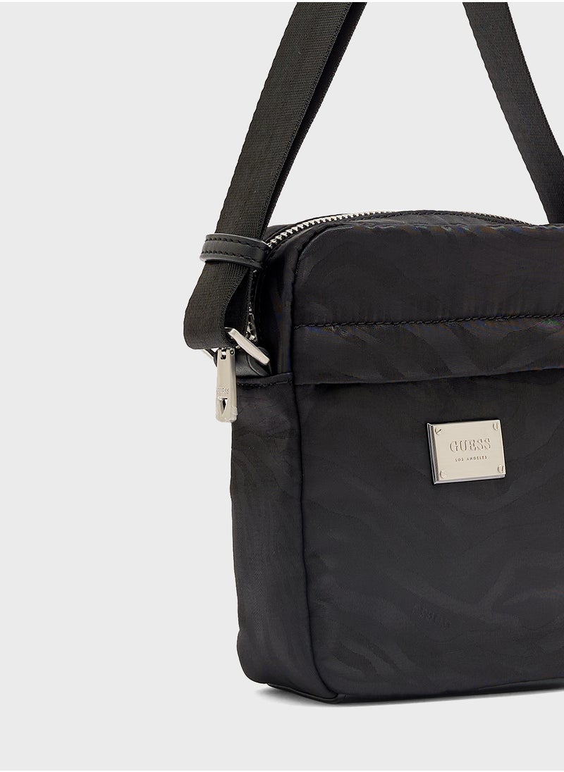 GUESS Zip Through Messenger Bag  - Image 3