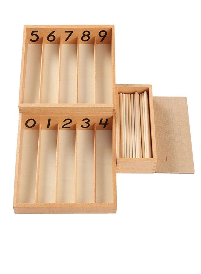 Kghios Montessori Spindle Box with 45 Spindles Montessori Math Toys Material for Toddlers Kids 3 Years Old - Image 3