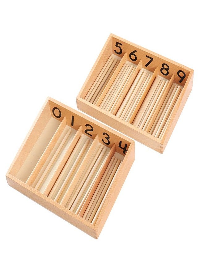 Kghios Montessori Spindle Box with 45 Spindles Montessori Math Toys Material for Toddlers Kids 3 Years Old - Image 4