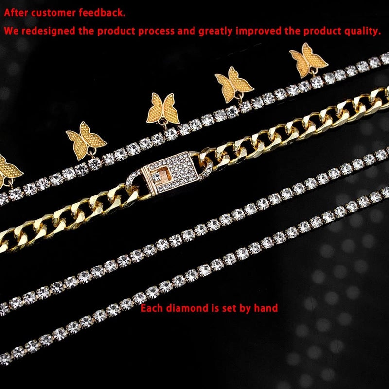 yfstyle Butterfly Ankle Bracelet for Women Rhinestone Anklets Bulk Adjustable Layered Beach Ankle Bracelet Braided Chain Anklet Charm Ankle Bracelet Jewerly Gift - Image 5