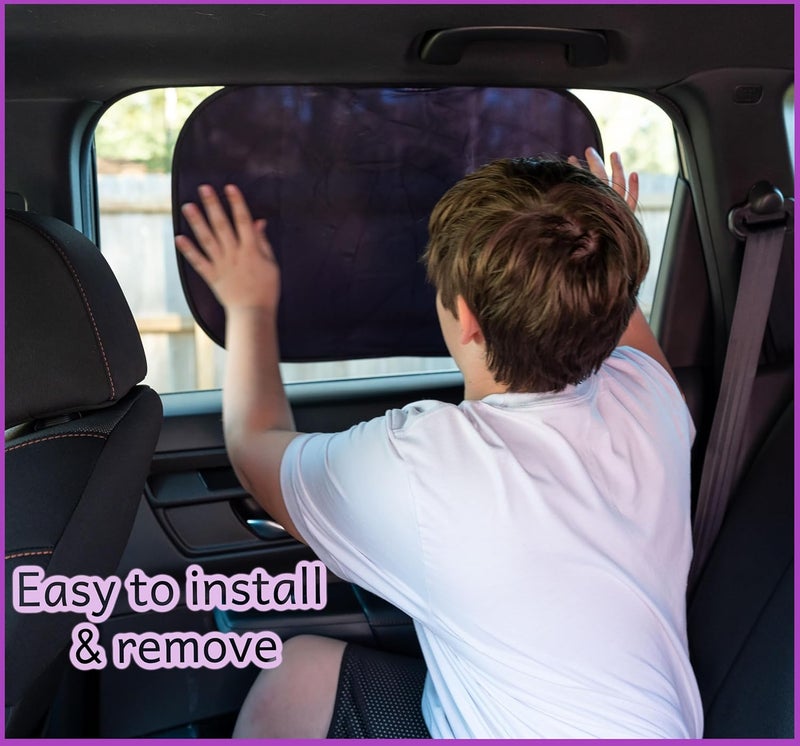 Car Window Shade (4Pack) - Certified UV Protection for Babies - Blocks 99.95% UVR - Image 4