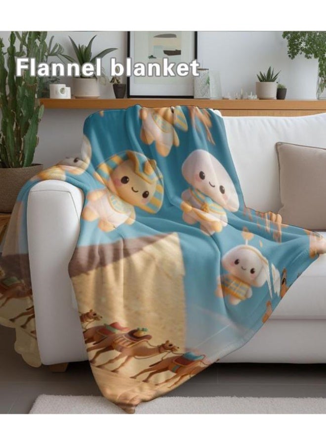 general Baby and children's cartoon flannel thin blanket (warm and comfortable, suitable for sleep, game use) 70cm*100cm - Image 4