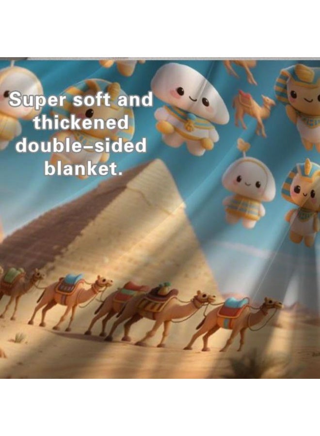 general Baby and children's cartoon flannel thin blanket (warm and comfortable, suitable for sleep, game use) 70cm*100cm - Image 1