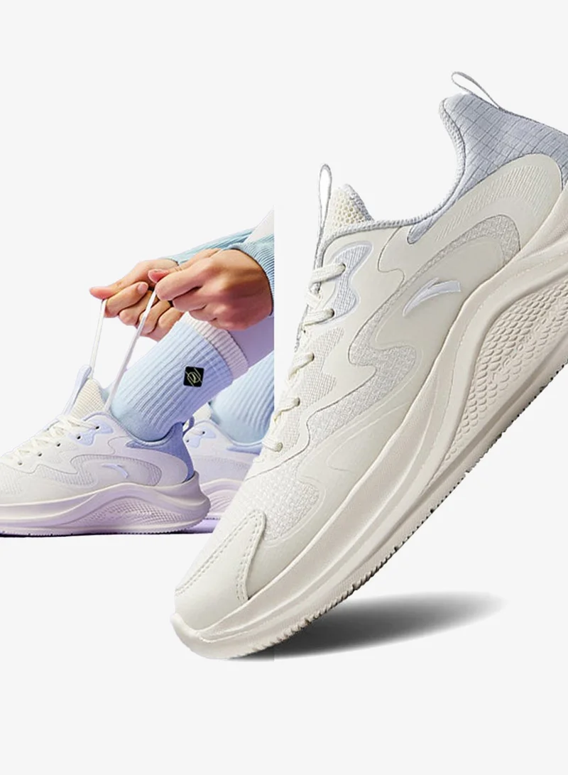 ANTA Beige/L.Blue Lightweight Soft-Cushion Running Shoes for Everyday Comfort for Women | Best Price UAE
