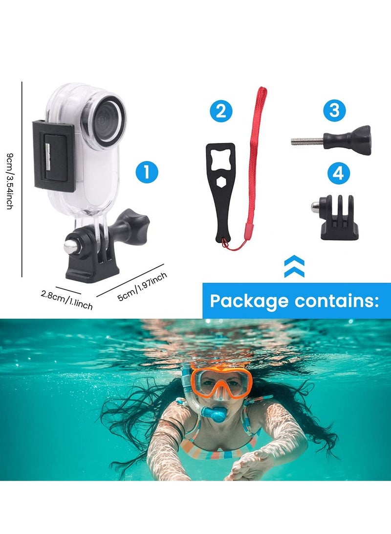SYOSI Waterproof Housing Case for Insta360 Go 2, Underwater Diving Protective Shell 30M with Bracket Accessories - Image 4