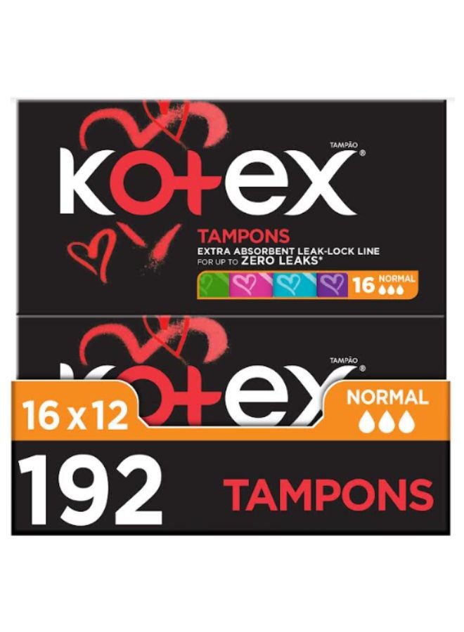 Kotex Tampon Normal 12x16 Pcs  - Image 1