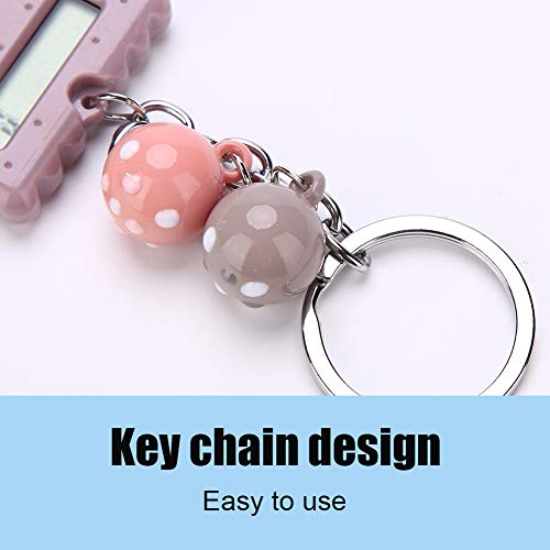 FOSA Mini Calculator & Key Chain, 2 in 1, Candy Color Digits, Electronic, Portable, Cute Cookies, Gray - Image 5