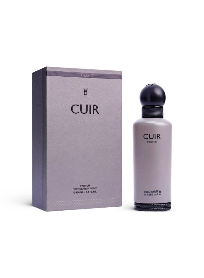 Al Majed Oud Cuir Parfum 150ml Unisex Oriental Woody Leather Oud Fragrance - Image 1