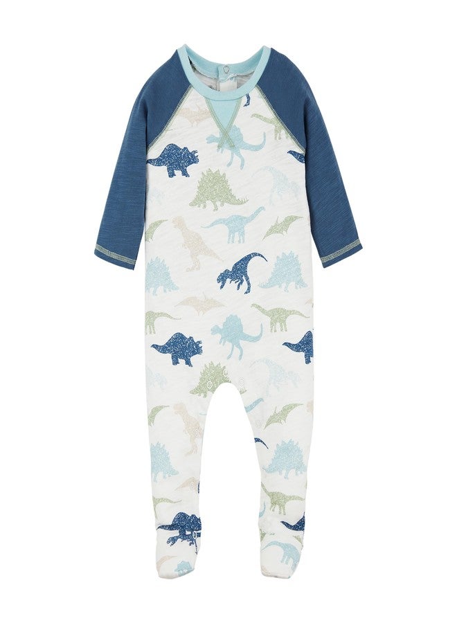 Mud Pie Baby Boys Dino Printed Sleeper