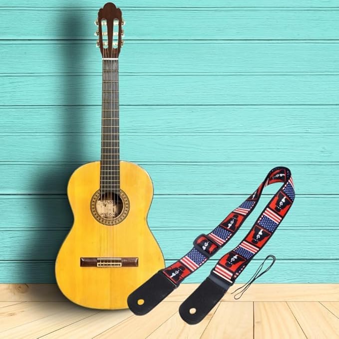 Mocking Bird Guitar Strap for Acoustic Adjustable Buckle Electric Guitar Strap Polyester Guitar Belt For Acoustic/Bass/Electric Guitars - Image 2