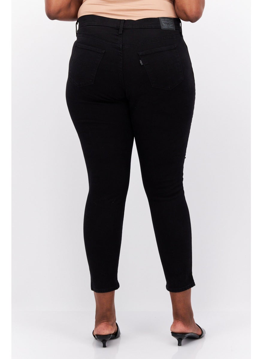 Levi's - Women Plus Size Rip Stretchable Jeans, Black - Image 1