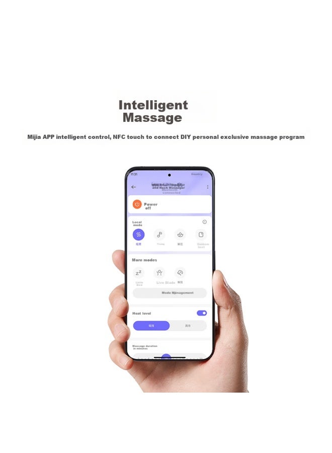 MIJIA Mi Home Xiaomi Shoulder And Neck Massager Trapezius Cervical Massager Shoulder Neck Waist Back Neck Massager Cervical Hot Compress Kneading App Smart Control Gift Recommendation  - Image 4