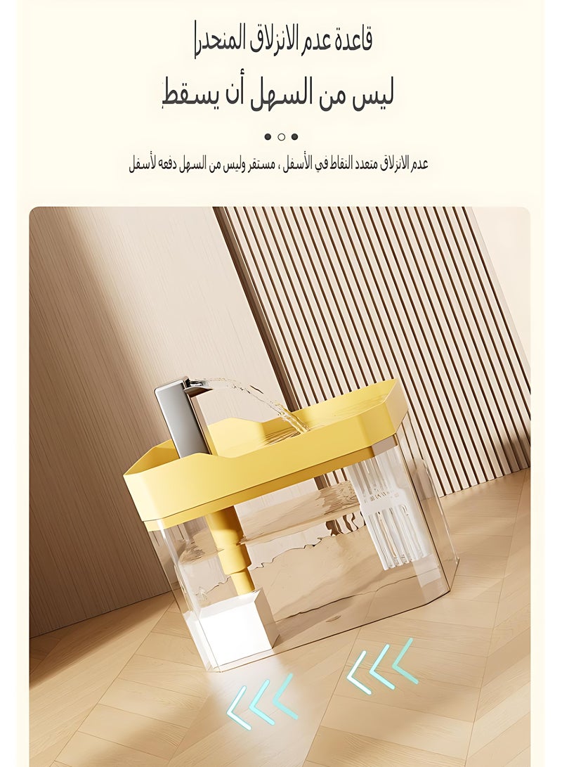نافورة مياه أوتوماتيكية للقطط – موزع شرب للحيوانات الأليفة سعة 1.5 لتر للقطط والكلاب، مضخة هادئة، فلتر متعدد الطبقات، يعمل بمنفذ USB، سهل التركيب - Image 5