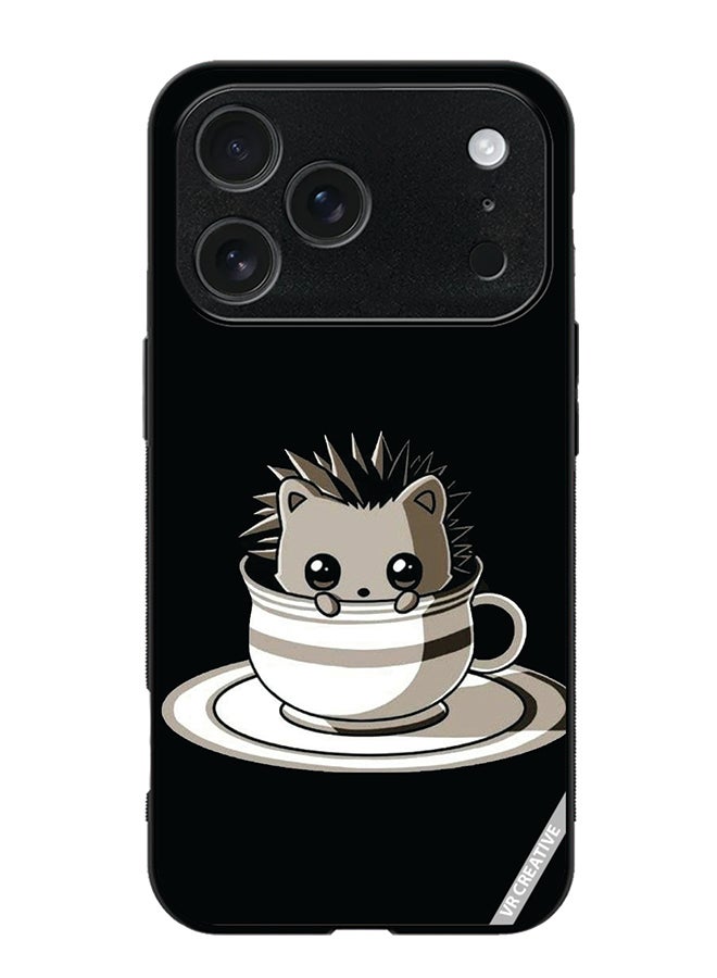 VR CREATIVE Protective Case Cover For Apple iPhone 17 Pro Max Cat In A Cup Design Multicolour
