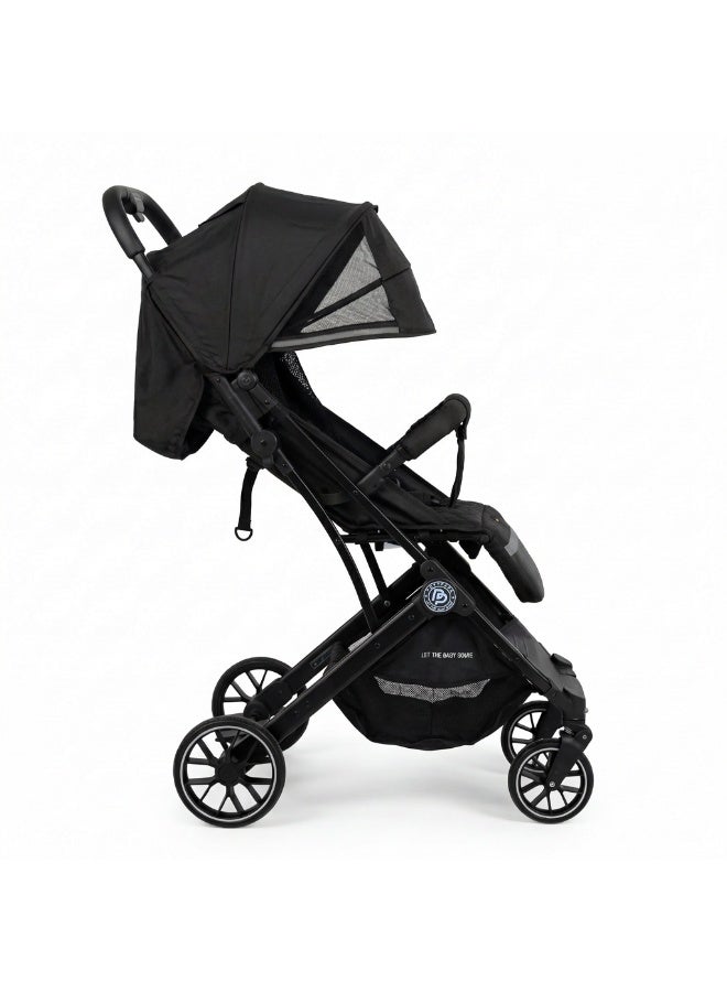 بوبي بابا عربة أطفال للسفر بتدخل طيارة (Cabin Size) بتتقفل بإيد واحدة ومعاها يد جر تروللي لسهولة الحركة - Image 3