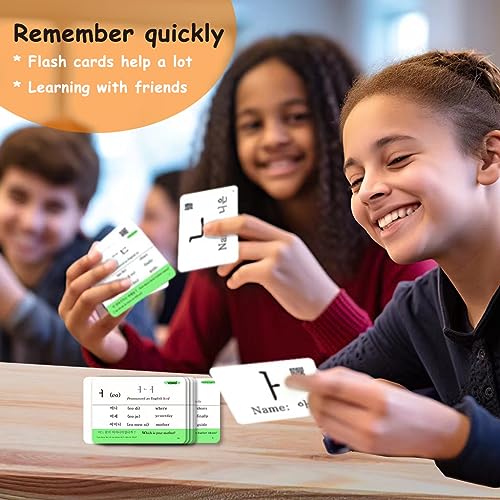 Docdeer Hangul Korean Alphabet Syllabary Flash Cards for Beginners Adults Korean Educational Learning Flash Cards Learning Video with Pure Pronunciation Example Sentence Words - Image 5