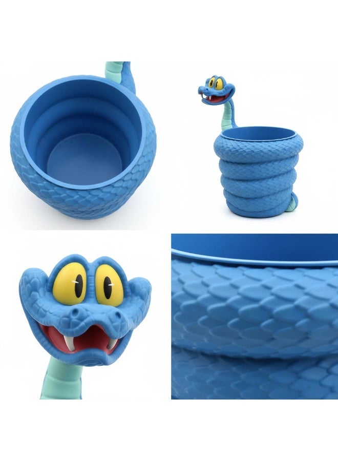 general Zootopia2 Gary the Snake Popcorn Bucket Candy Jar Theater Gift for Family and Friends - Image 2