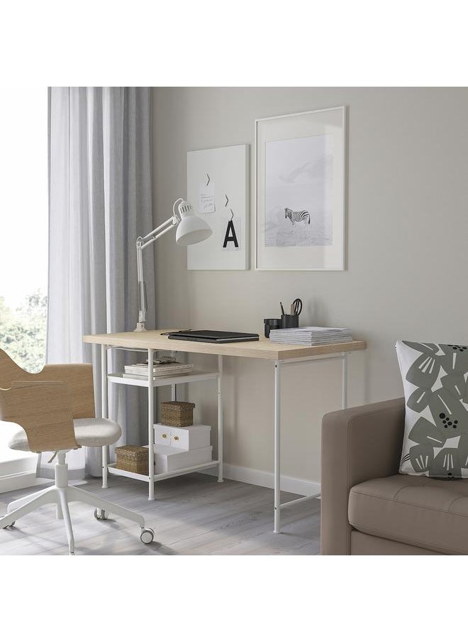 erorex Desk, lively pine effect/white, 120x60 cm  - Image 2