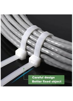 Duravel Nylon Zip Ties - Self Locking cable ties - Pack of 100 - Heavy Duty cable tie - High Weight Capacity-Nylon Cable Wire Ties for Indoor and Outdoor (WHITE, 10 CM LONG) - pzsku/Z412345D70D1978090B0AZ/45/_/1740461051/747b467e-8934-4b24-ba30-229eb2f07238