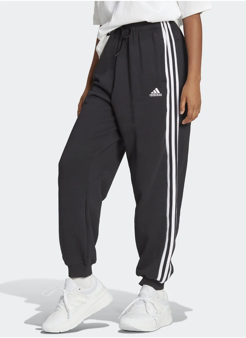 Adidas 3 Stripes French Terry Loose-Fit Joggers