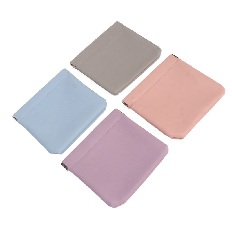 Mini Lipstick Storage Bag: Palm-Size PU Leather Waterproof Auto-Closure Makeup Bag - 4-Pack Small Cosmetic Pouch for Daily Touch-Up and Travel Use - Image 4